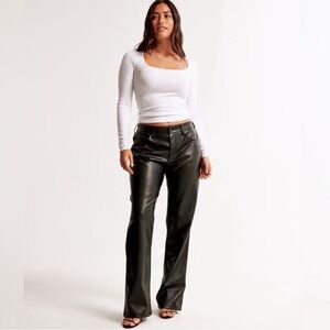 Abercrombie & Fitch Black Straight Leg Pants